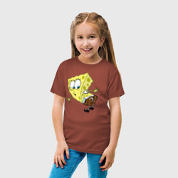 Детская футболка хлопок Спанч Боб - фото 2