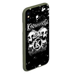 Чехол для iPhone XS Max матовый Кукрыниксы черепа - фото 2