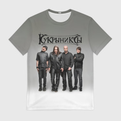 Мужская футболка 3D Кукрыниксы рок группа