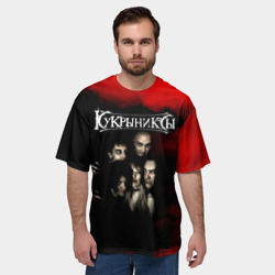 Мужская футболка oversize 3D Группа Кукрыниксы - фото 2