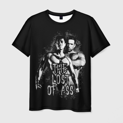 Мужская футболка с принтом The lost of ass SF 3D, вид спереди №1