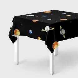 Скатерть 3D Планеты в космосе