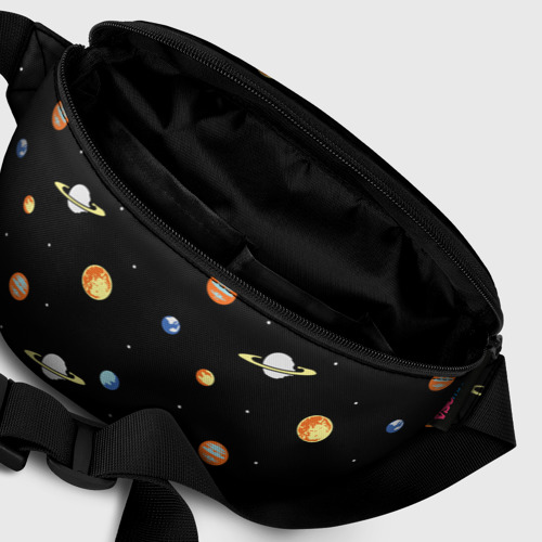 Поясная сумка 3D с принтом Планеты в космосе, фото #6