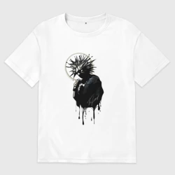 Женская футболка хлопок Oversize Михаил \"Горшок\"