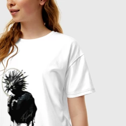 Женская футболка хлопок Oversize Михаил \"Горшок\" - фото 2