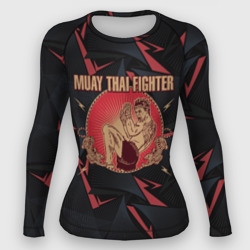 Женский рашгард 3D Muay thai fighter