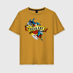Женская футболка хлопок Oversize Tarakany! Тараканы!