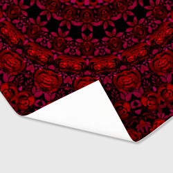 Бумага для упаковки 3D Красно черная мандала калейдоскоп - фото 2