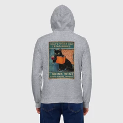 Мужская толстовка на молнии хлопок Кот ученый - фото 2