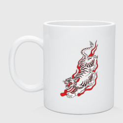 Кружка керамическая Тигр самурая