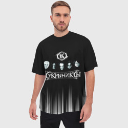 Мужская футболка oversize 3D Кукрыниксы состав группы - фото 2
