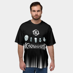Мужская футболка oversize 3D Кукрыниксы состав группы - фото 2