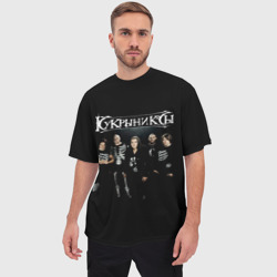 Мужская футболка oversize 3D Рок группа Кукрыниксы - фото 2