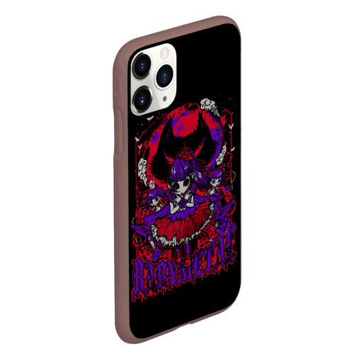 Чехол для iPhone 11 Pro Max матовый Trio Babymetal, цвет коричневый - фото 3