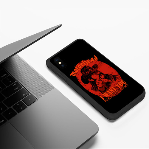 Чехол для iPhone XS Max матовый с принтом Ты нужен армии метала, фото #5