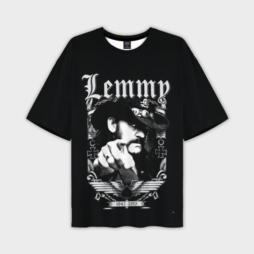 Мужская футболка oversize 3D RIP Lemmy, цвет 3D печать