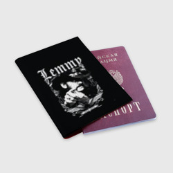 Обложка для паспорта матовая кожа RIP Lemmy - фото 2