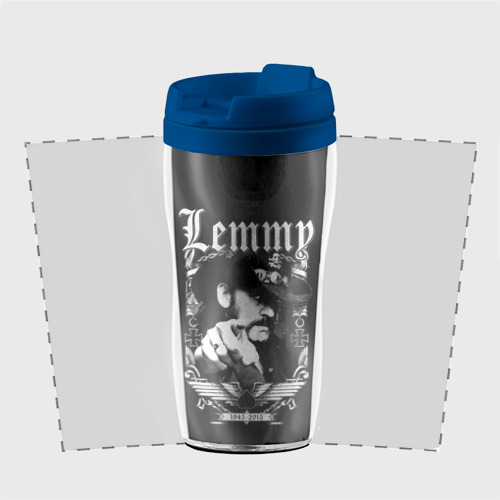 Термокружка-непроливайка RIP Lemmy, цвет синий - фото 2