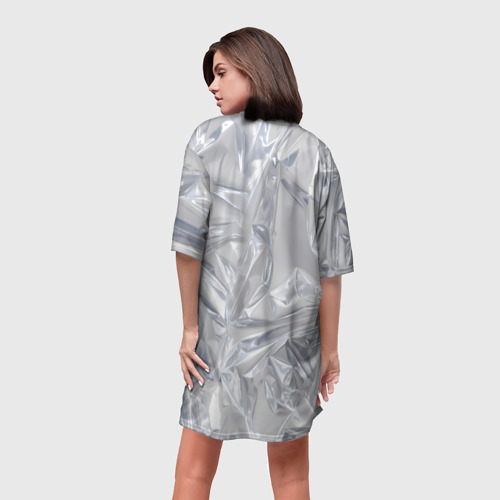 Платье-футболка 3D Голографичная фольга, цвет 3D печать - фото 4