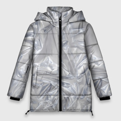 Женская зимняя куртка Oversize Голографичная фольга