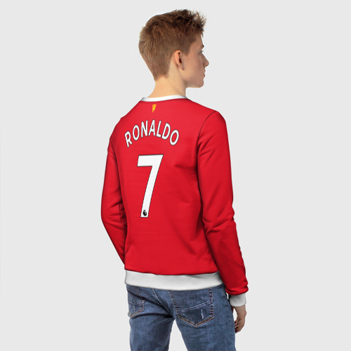 Детский свитшот 3D Роналду Манчестер Юнайтед, цвет 3D печать - фото 4