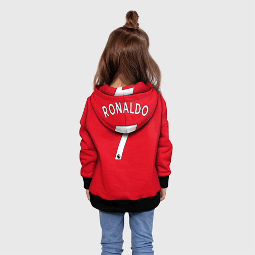 Детская толстовка 3D Роналду Манчестер Юнайтед, цвет черный - фото 5