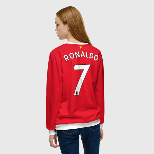 Женский свитшот 3D Роналду Манчестер Юнайтед, цвет 3D печать - фото 4
