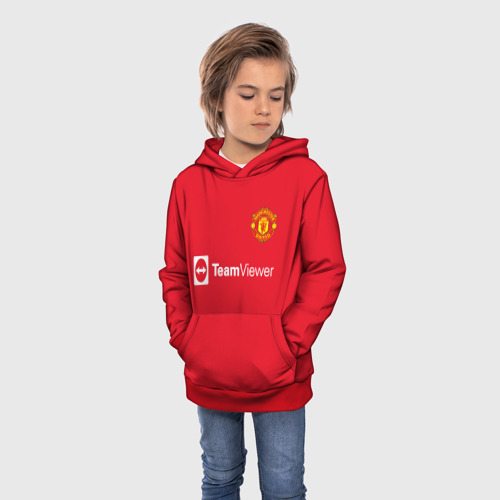 Детская толстовка 3D с принтом Роналду Манчестер Юнайтед, фото на моделе #1