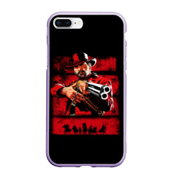 Чехол для iPhone 7Plus/8 Plus матовый Red Dead Redemption 2