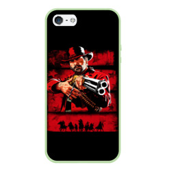 Чехол для iPhone 5/5S матовый Red Dead Redemption 2