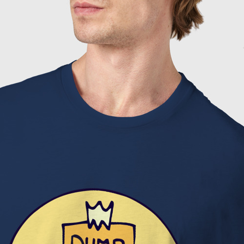 Мужская футболка хлопок Lemonde, цвет темно-синий - фото 6