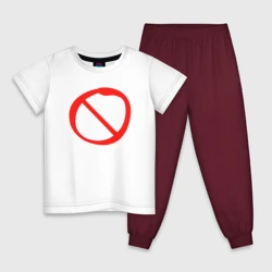 Детская пижама с белой футболкой Friday Night Funkin' BF