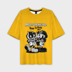 Мужская футболка oversize 3D Motorhead x Cuphead