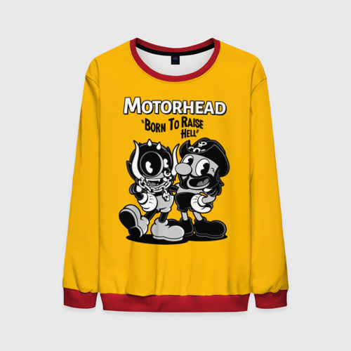 Мужской свитшот 3D Motorhead x Cuphead, цвет красный