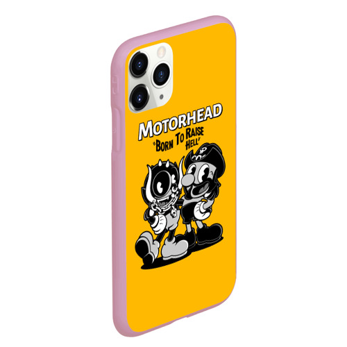 Чехол для iPhone 11 Pro Max матовый Motorhead x Cuphead, цвет розовый - фото 3