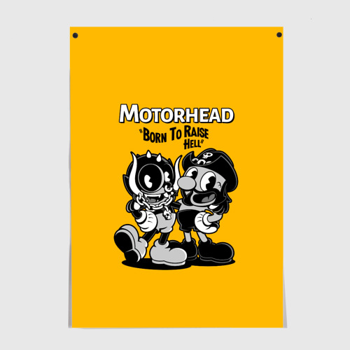 Постер Motorhead x Cuphead