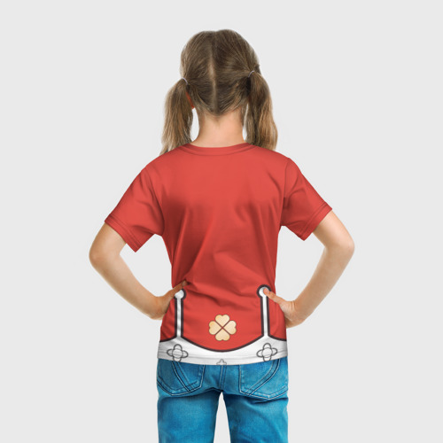 Детская футболка 3D Костюм Пиро Кли из Геншин Импакт для косплея, цвет 3D печать - фото 6