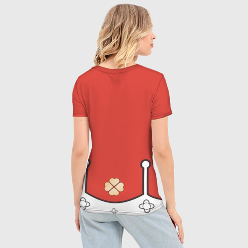 Женская футболка 3D Slim Костюм Пиро Кли из Геншин Импакт для косплея, цвет 3D печать - фото 4