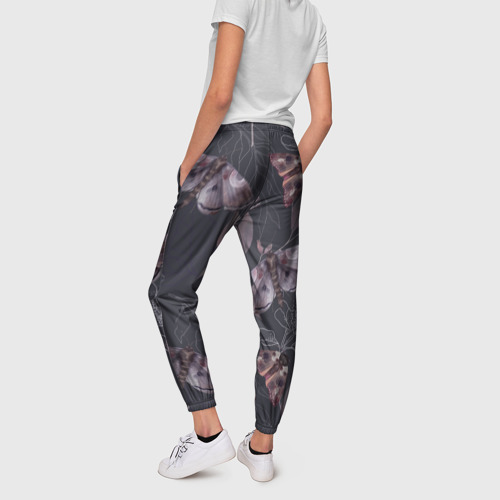 Женские брюки 3D Мотыльки УЗОР, цвет 3D печать - фото 4