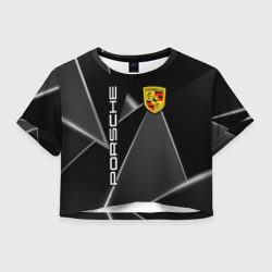 Женская футболка Crop-top 3D Порше Porsche