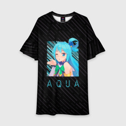 Детское платье 3D Аква Aqua Коносуба KonoSuba