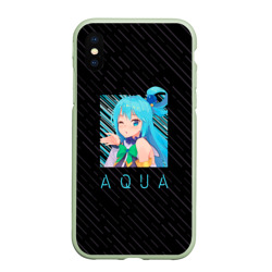 Чехол для iPhone XS Max матовый Аква Aqua Коносуба KonoSuba