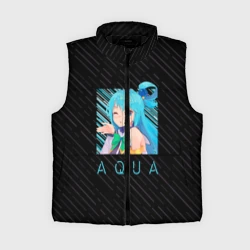 Женский жилет утепленный 3D Аква  | Aqua Коносуба | KonoSuba