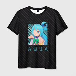 Мужская футболка 3D Аква Aqua Коносуба KonoSuba