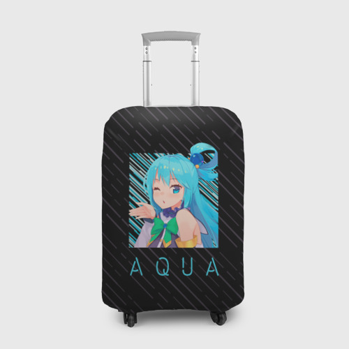 Чехол для чемодана 3D Аква Aqua Коносуба KonoSuba, цвет 3D печать