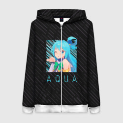 Женская толстовка 3D на молнии Аква Aqua Коносуба KonoSuba