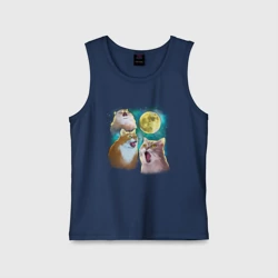 Детская майка хлопок Котики воют на Луну