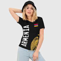 Женская футболка 3D Slim Armenia - фото 2