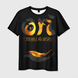 Мужская футболка 3D Ori and the Will of the Wisps - золотое перо