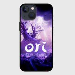 Чехол для iPhone 13 mini Ori and the Will of the Wisps - гром и молнии